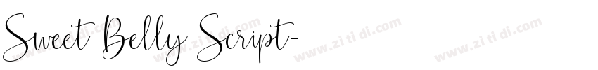 Sweet Belly Script字体转换
